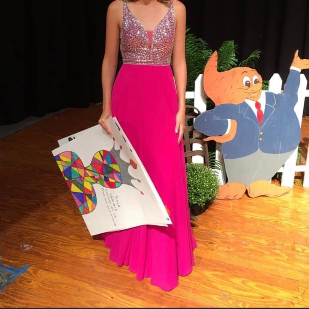 Jovani Chiffon Dress (custom) - Picture 4 of 10